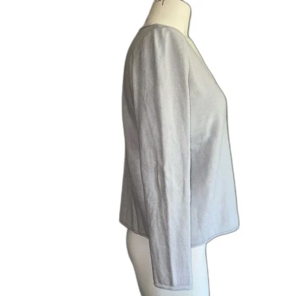 Tahari Light Gray Rayon Blend Sweater Medium M - Picture 2 of 8